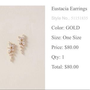 BHLDN Eustancia floral diamond earrings